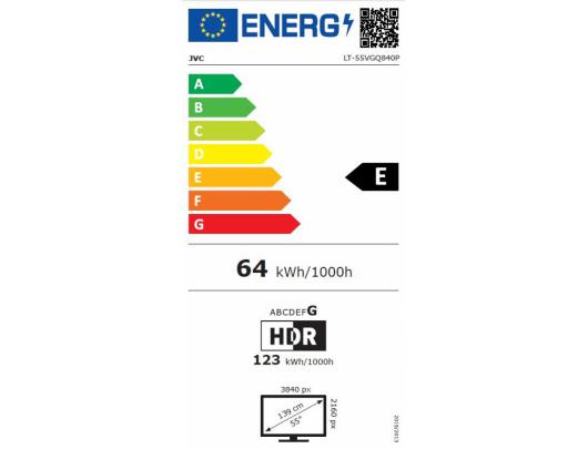Televizorius JVC LT55VGQ840P 4K QLED Android
