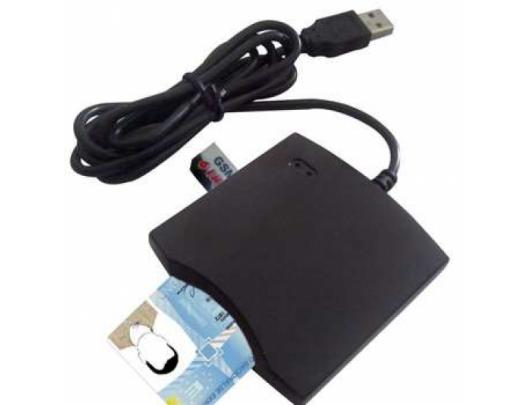 Skaitytuvas USB ID SMART CARD N68, juodas