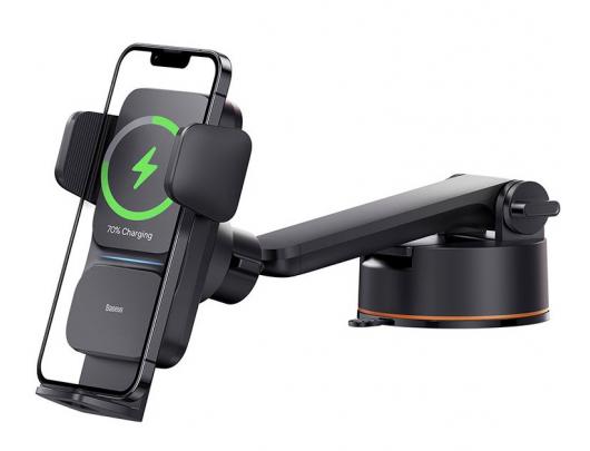Automobilinis laikiklis su belaidžiu įkrovimu BASEUS CGZX000101, 15W