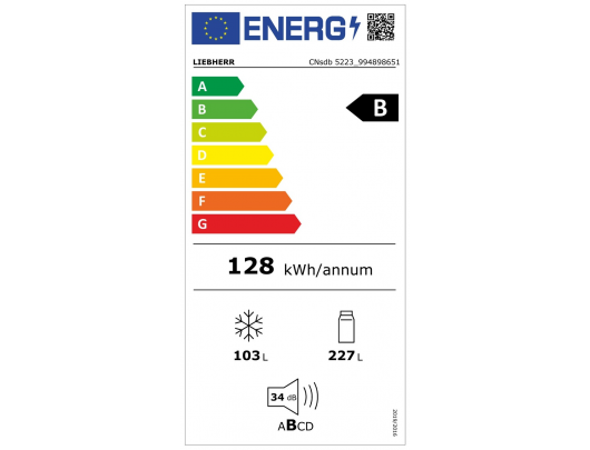 Šaldytuvas-šaldiklis LIEBHERR CNsdb 5223 Plus NoFrost 185,5 cm