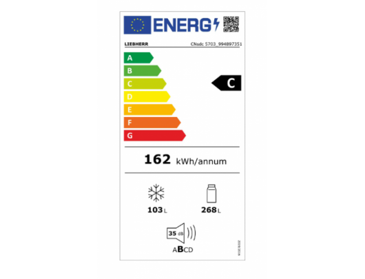 Šaldytuvas-šaldiklis LIEBHERR CNsdc 5703 Pure NoFrost, 201,5cm