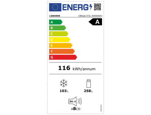 Šaldytuvas-šaldiklis LIEBHERR CBNsda 572i (II) Plus BioFresh NoFrost