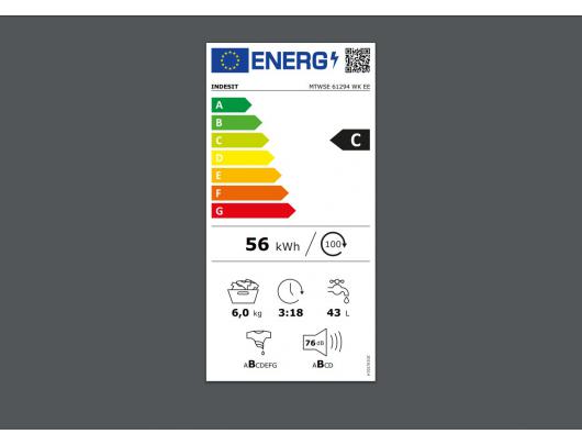 Skalbimo mašina INDESIT MTWSE 61294 WK EE
