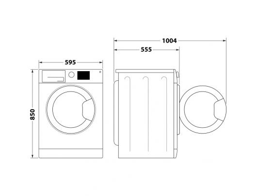 Skalbyklė - džiovyklė INDESIT BDE 86436 WSV EE