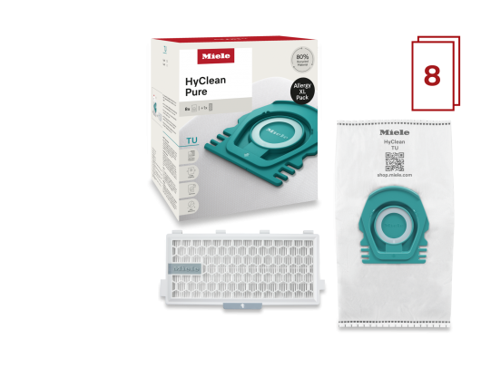 Dulkių siurblio maišeliai ir HEPA AirClean filtras MIELE 12694920 HyCl.Pure TU+HA50