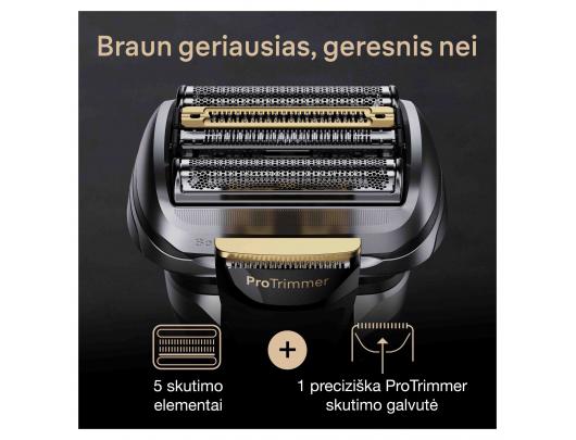 Barzdaskutė BRAUN 9515s Pro+ Grey W&D