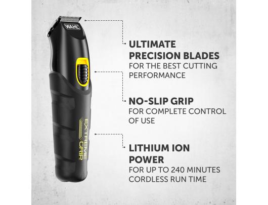 Kirpimo rinkinys WAHL 09893.0460 Extreme Grip Advanced, belaidis, USB