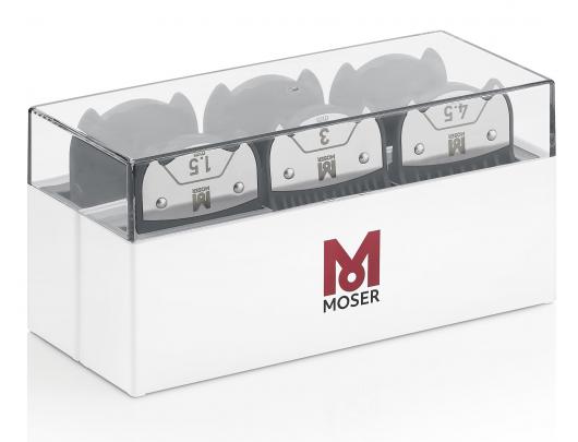 Magnetinių antgalių rinkinys MOSER 1801-7000, 1,5 /3 /4,5 /6 /9 /12 mm (6vnt), su dėžute