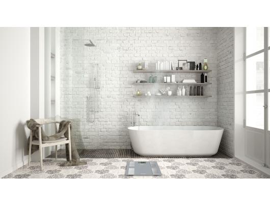 Svarstyklės TERRAILLON 14754 Smart Connect Grey, kūno analizatorius, KMI, Bluetooth, 160kg /100g.