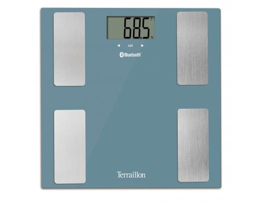 Svarstyklės TERRAILLON 14874 Smart Connect  Blue, kūno analizatorius, KMI, Bluetooth, 160kg /100g.