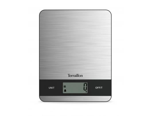 Virtuvinės svarstyklės TERRAILLON 15368 Slim Steel, 5kg /1g.