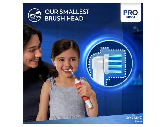 Dantų šepetėlis  ORAL-B D103.413.2KX Vitality PRO Kids 3+ Lion KIng +dėklas