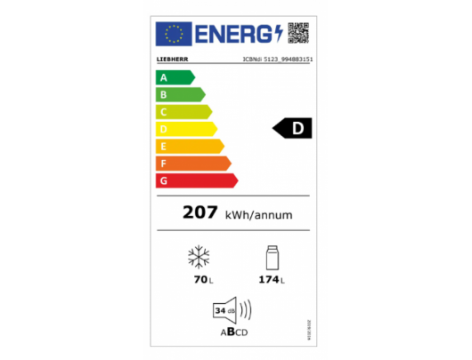 Įmontuojamas šaldytuvas-šaldiklis LIEBHERR ICBNdi 5123 Plus BioFresh NoFrost