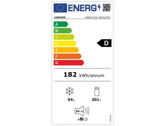 Įmontuojamas šaldytuvas-šaldiklis LIEBHERR ICBSd 5122 (II) Plus BioFresh 177 cm