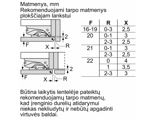Įmontuojamas šaldytuvas BOSCH KIR81ADD0