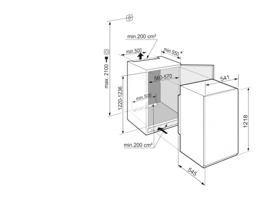 Įmontuojamas šaldytuvas LIEBHERR IRSe 4101 (II)