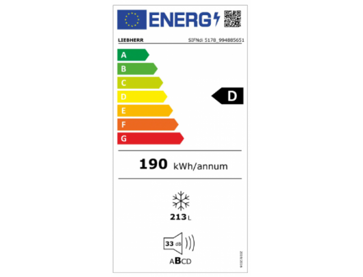 Įmontuojamas šaldiklis LIEBHERR SIFNdi 5178 Peak NoFrost, 177 cm