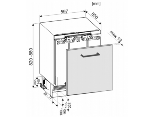 Įmontuojamas šaldiklis LIEBHERR SUIG 1514 (II) Comfort 82 cm
