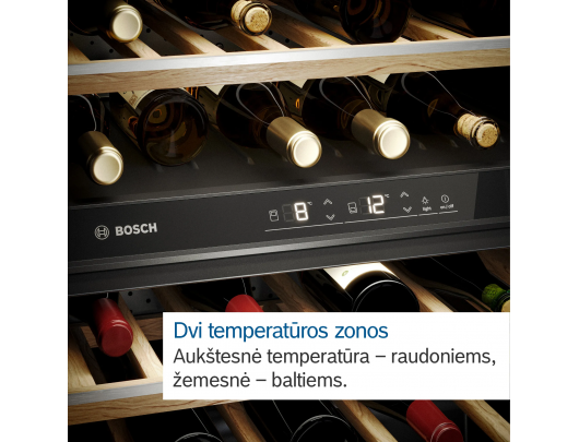 Įmontuojamas šaldytuvas vynui BOSCH KUW21AHG0