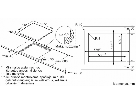 Indukcinė kaitlentė BOSCH PXE601DC1E