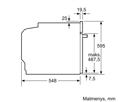 Orkaitė BOSCH HRG532BB3