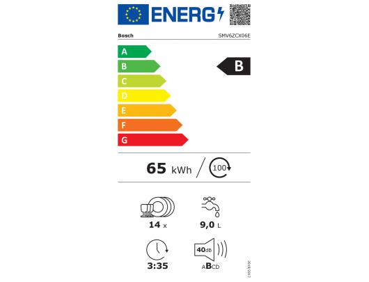 Indaplovė BOSCH SMV6ZCX06E, 60 cm