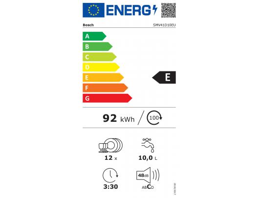 Indaplovė BOSCH SMV41D10EU, 60 cm