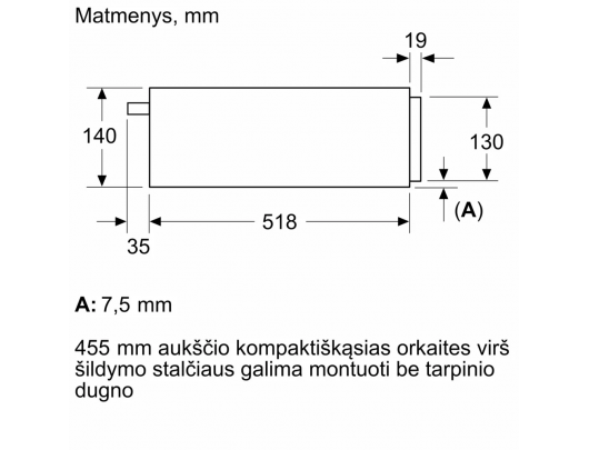Indų pašildytuvas BOSCH BIC7101B1