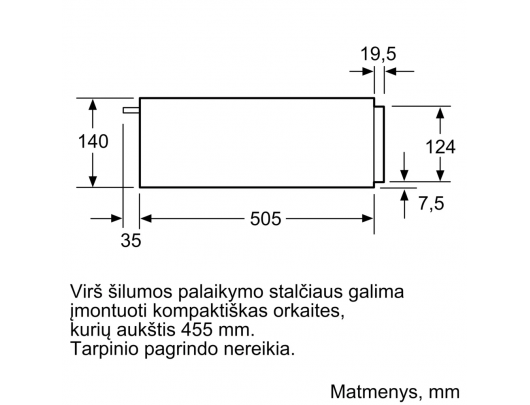 Indų pašildytuvas BOSCH BIC510NB0