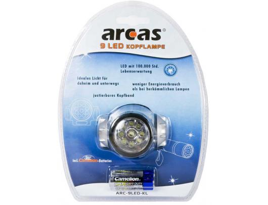 Šviestuvas Arcas Headlight ARC9 9 LED, 4 lighting modes