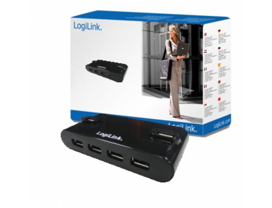 USB adapteris Logilink USB 2.0 Hub-4 port whit power adapter