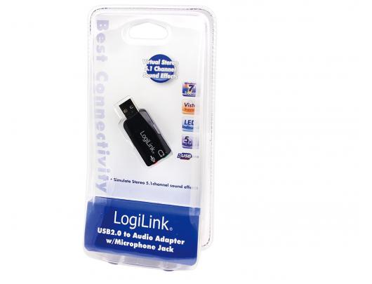 USB audio adapteris Logilink 5.1 sound effect