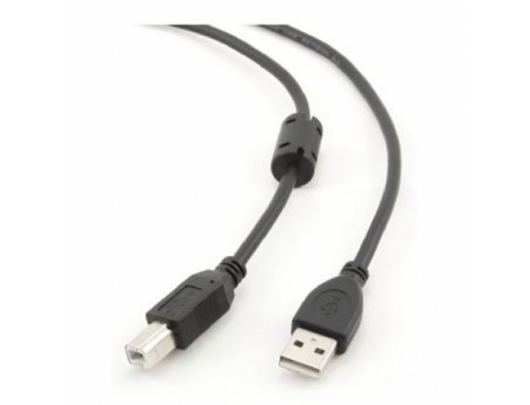 Kabelis Cablexpert 1.8m USB 2.0 A/B M 1.8 m m, Black