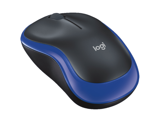 Belaidė pelė Logitech Mouse M185 Wireless, Blue/ black