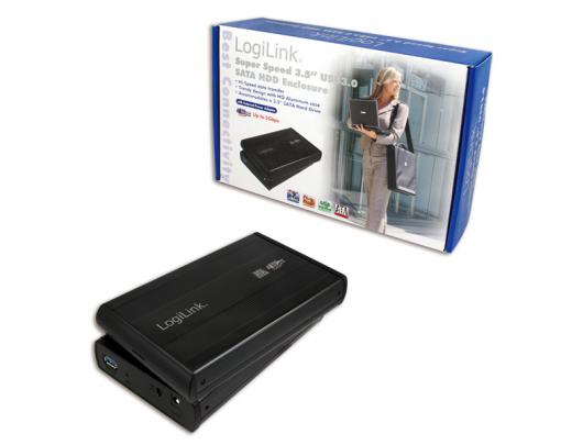 3.5" disko dėžutė Logilink Storage enclosure Enclosure 3,5 Inch S-SATA HDD USB 3.0 Alu Hard drive 3.5" SATA 3Gb/s USB 3.0
