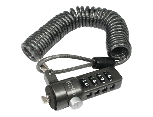 Kompiuterio užraktas Logilink NBS004, Notebook Coil Cable Lock, black Logilink