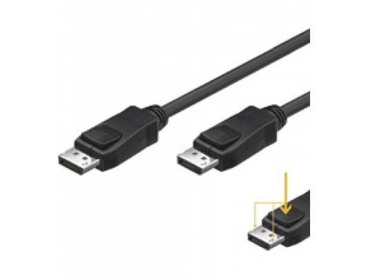 Kabelis Digitus DisplayPort Connection Cable AK-340100-010-S Black, DP to DP, 1 m