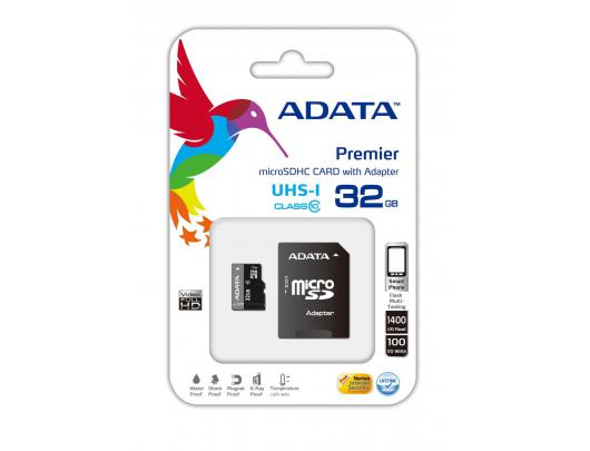 Atminties kortelė ADATA Premier UHS-I 32 GB, SDHC, Flash memory class 10, SD adapter