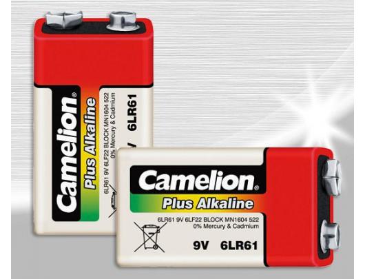 Barterijos Camelion 9V/6LR61, Plus Alkaline 6LR61, 1 vnt