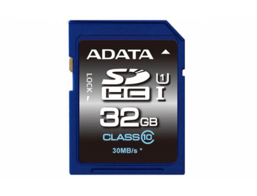 Atminties kortelė ADATA Premier Flash memory card 32GB SDHC UHS-I Memory Card Speed Class UHS Class 1 / Class10