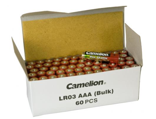 Baterija Camelion AAA/LR03, Plus Alkaline, 60 vnt