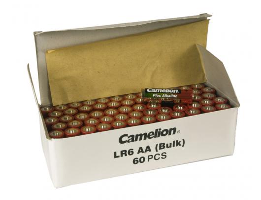 Baterija Camelion AA/LR6, Plus Alkaline, 60 vnt