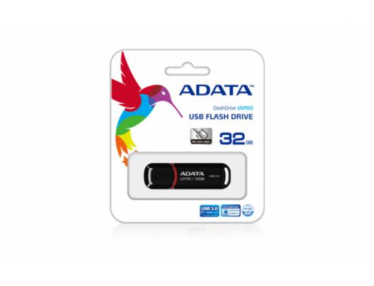 USB raktas ADATA UV150 32GB USB 3.0 Black