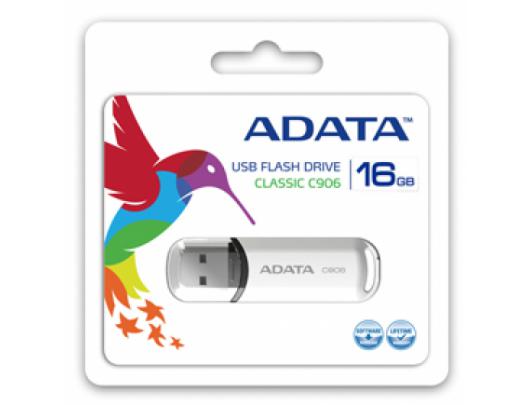 USB raktas ADATA C906 32GB USB 2.0 White