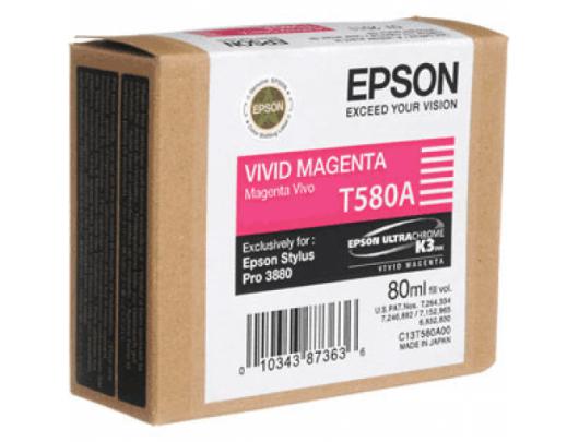Rašalo kasetė Epson Singlepack Vivid T580A00 Ink Cartridge, Magenta