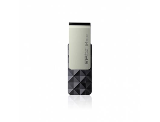 USB raktas Silicon Power Blaze B30 64GB USB 3.0 Black