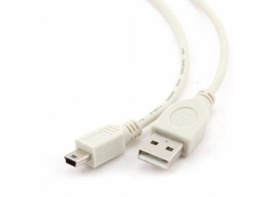 Kabelis Cablexpert CC-USB2-AM5P-3 USB A, Mini-USB B, 0.9 m, White