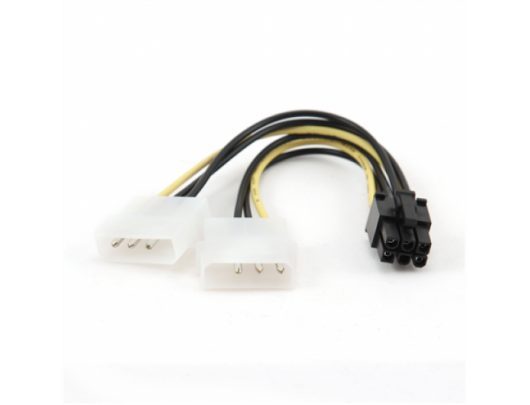 Maitinimo adapteris Cablexpert CC-PSU-6 6 pin PCI Express į 3 PIN vidinis maitinimas