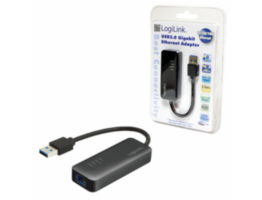 LAN adapteris Logilink UA0184, USB 3.0 to Gigabit Ethernet Adapter Logilink