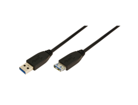 Kabelis Logilink 1m USB A - USB A 3.0 F/M USB A, USB A, 1 ", Black